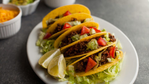 Beef Spicy Mexican Tacos